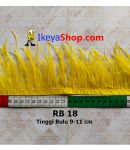 Bulu Single Ostrich Pendek Kuning Cerah (RB 18)